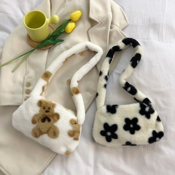 evening bags women exquisite shoulder underarm bag bear print flower plush cute female winter autumn handbag
evening bags women exquisite shoulder underarm bag bear print flower plush cute female winter autumn handbag