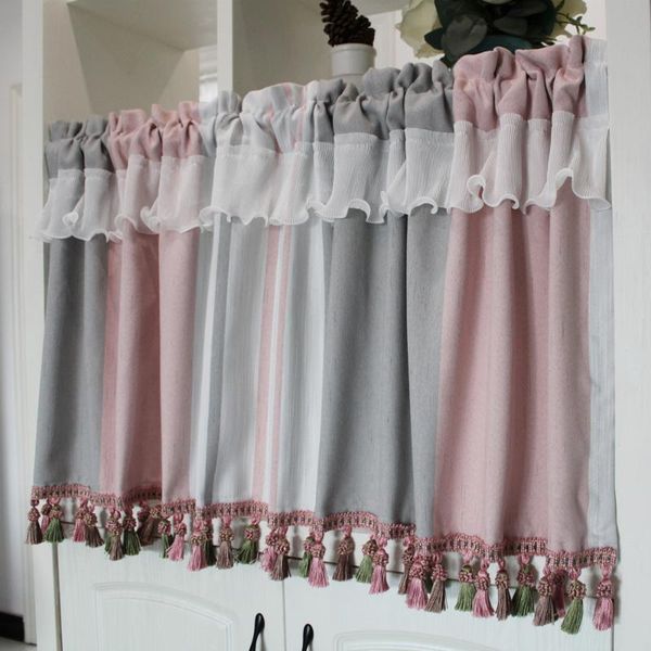 curtain & drapes pastoral short with tassel window valance strip pattern kitchen for home decor cabinet dust
curtain & drapes pastoral short with tassel window valance strip pattern kitchen for home decor cabinet dust