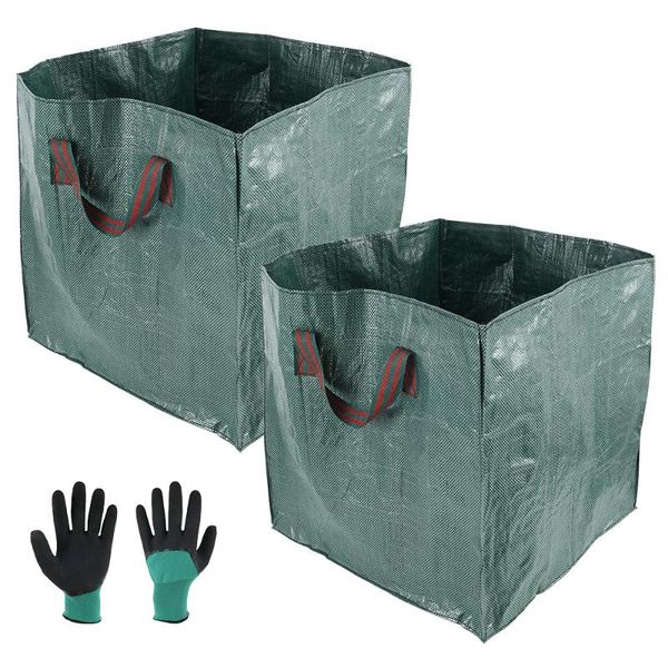 professional hand tool sets 2pcs waterproof garden waste bags reusable heavy duty refuse sacks with handles rubbish tearproof leaf
professional hand tool sets 2pcs waterproof garden waste bags reusable heavy duty refuse sacks with handles rubbish tearproof leaf