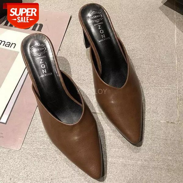 women's slippers summer 2021 new thick heel pointed anti slip outdoor leisure zapatillas de casa flip flop sapato feminino #r98v, Black
women's slippers summer 2021 new thick heel pointed anti slip outdoor leisure zapatillas de casa flip flop sapato feminino #r98v, Black
