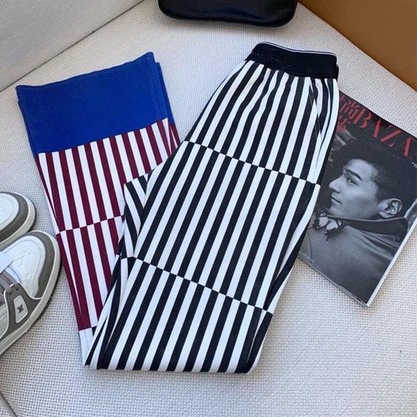women's pants & capris 2021 autumn winter woman's wide leg striped vintage casual personality long hing-end loose, Black;white
women's pants & capris 2021 autumn winter woman's wide leg striped vintage casual personality long hing-end loose, Black;white