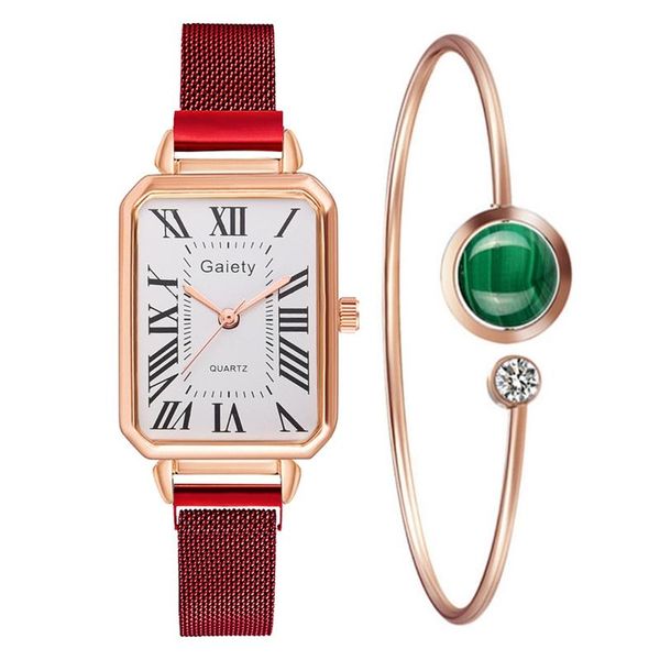 wristwatches drop square watches for women ladies fashion quartz watch bracelet set gold rose mesh luxury, Slivery;brown
wristwatches drop square watches for women ladies fashion quartz watch bracelet set gold rose mesh luxury, Slivery;brown