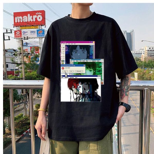 men's t-shirts summer fashion casual clothing serial experiments lain print trend classic couple tshirts style tee, White;black
men's t-shirts summer fashion casual clothing serial experiments lain print trend classic couple tshirts style tee, White;black