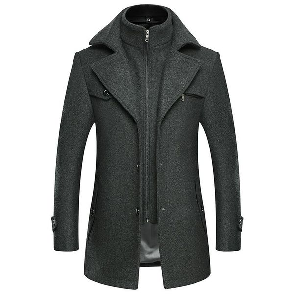 men's wool & blends autumn and winter double collar fashion woolen coat men large size windbreaker trench soft warm clothing, Black
men's wool & blends autumn and winter double collar fashion woolen coat men large size windbreaker trench soft warm clothing, Black