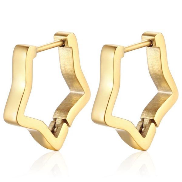 hoop & huggie cute style gold silver color black star shape earrings women men accessories, Golden;silver
hoop & huggie cute style gold silver color black star shape earrings women men accessories, Golden;silver