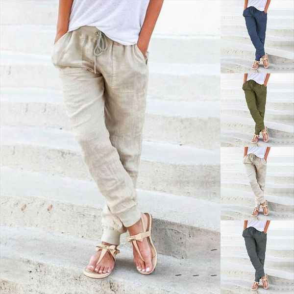 high waist sporty loose women capris casual streetwear trousers tapered linen drawstring, Black;white
high waist sporty loose women capris casual streetwear trousers tapered linen drawstring, Black;white