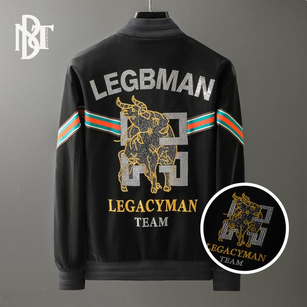 men's coat 2021 autumn winter new bead embroidery feeling light luxury cardigan brand baseball collar et, Black;brown
men's coat 2021 autumn winter new bead embroidery feeling light luxury cardigan brand baseball collar et, Black;brown