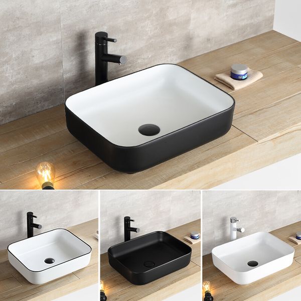 2021 new nordic ceramic single square basin black european bathroom lavatory art house tbp1
2021 new nordic ceramic single square basin black european bathroom lavatory art house tbp1