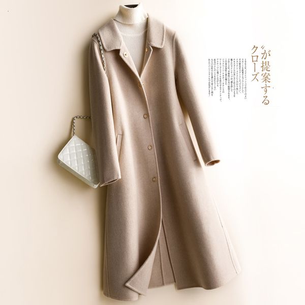 women's wool & blends women overcoat ladies sleeve 100% merino thick warm autumn winter cardigan the fashion long jacket coats nzmm, Black
women's wool & blends women overcoat ladies sleeve 100% merino thick warm autumn winter cardigan the fashion long jacket coats nzmm, Black