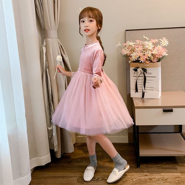 2021 new girls for party girl casual sleeve long fall ed in veet snow princess flower children clothes 4-13y 3157, Red;yellow
2021 new girls for party girl casual sleeve long fall ed in veet snow princess flower children clothes 4-13y 3157, Red;yellow