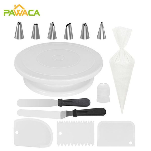 14pcs plastic cake turntable rotating stand icing piping nozzles set pastry bag diy cake dough scraper baking decorating tool
14pcs plastic cake turntable rotating stand icing piping nozzles set pastry bag diy cake dough scraper baking decorating tool