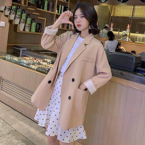 korean style ladies blazers women autumn long sleeve chic black office retro suit jacket khaki basic blazer pockets grey women's suits, White;black
korean style ladies blazers women autumn long sleeve chic black office retro suit jacket khaki basic blazer pockets grey women's suits, White;black