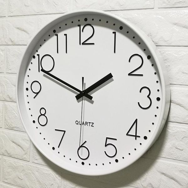 wall clocks 14-inch white easy read clock living room modern minimalist atmosphere home quartz creative mute round
wall clocks 14-inch white easy read clock living room modern minimalist atmosphere home quartz creative mute round