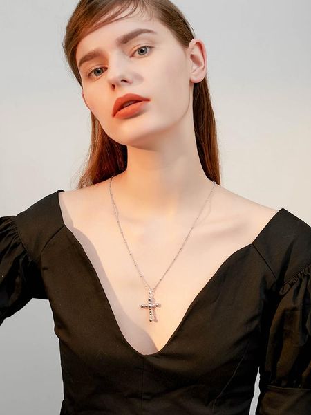 pendant necklaces product peace cross men and women couple necklace a pair of ladies simple korean version the clavicle chain, Silver
pendant necklaces product peace cross men and women couple necklace a pair of ladies simple korean version the clavicle chain, Silver