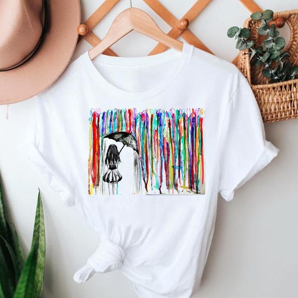 women's t-shirt women summer tshirts fashion watercolor painting 90s cartoon short sleeve clothes stylish t lady print tee, White
women's t-shirt women summer tshirts fashion watercolor painting 90s cartoon short sleeve clothes stylish t lady print tee, White