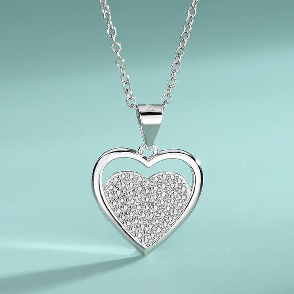 chains s925 sterling silver micro lnlay heart-shaped love necklace simplicity fashion ladies secklace personality jewelry pendant
chains s925 sterling silver micro lnlay heart-shaped love necklace simplicity fashion ladies secklace personality jewelry pendant