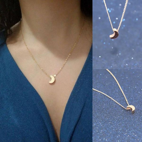 pendant necklaces classic women's necklace fashion golden color moon clavicle chain for women sweater, Silver
pendant necklaces classic women's necklace fashion golden color moon clavicle chain for women sweater, Silver