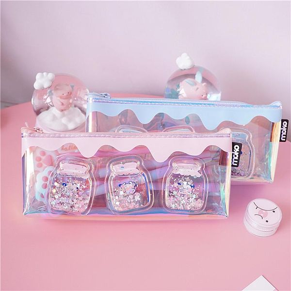 pencil bags kawaii laser milk bottle case cute transparent pen bag pencilcase stationery school supply
pencil bags kawaii laser milk bottle case cute transparent pen bag pencilcase stationery school supply