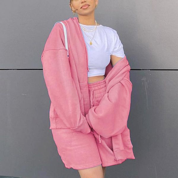 women's tracksuits solid casual hoodie ladies shortstracksuit zipper long sleeve hooded jacket and lace up pants 2 piece set women fash, Gray
women's tracksuits solid casual hoodie ladies shortstracksuit zipper long sleeve hooded jacket and lace up pants 2 piece set women fash, Gray