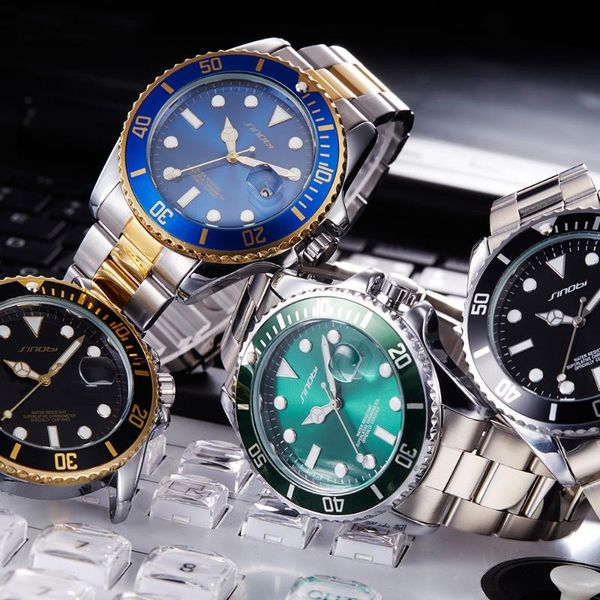 wristwatches men's classic quartz watch calendar stainless steel band green blue gold silver waterproof fashion trend, Slivery;brown
wristwatches men's classic quartz watch calendar stainless steel band green blue gold silver waterproof fashion trend, Slivery;brown