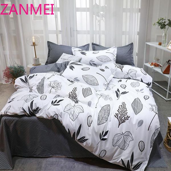white black bedding sets leaf bedclothes twin full king europe quilt cover bed flat sheet pillow cases leaves duvet cover
white black bedding sets leaf bedclothes twin full king europe quilt cover bed flat sheet pillow cases leaves duvet cover