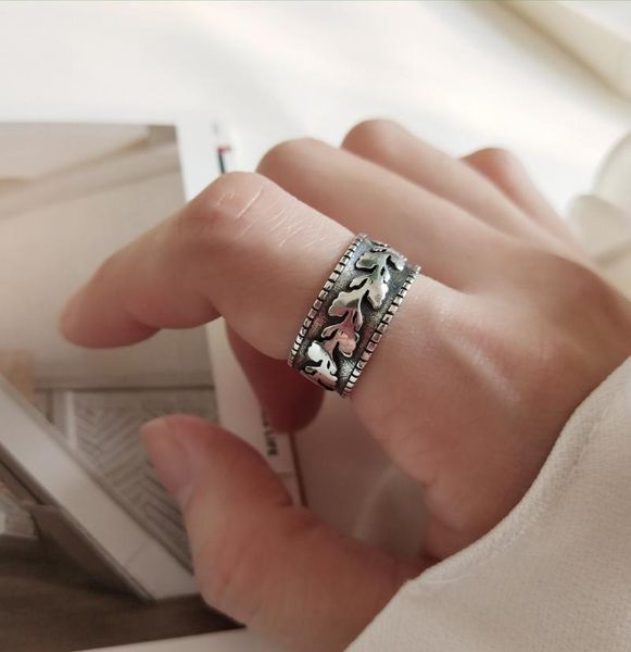 cluster rings authentic s925 sterling silver jewelry retro olive branch leaf long wider band open ring adjust j458, Golden;silver
cluster rings authentic s925 sterling silver jewelry retro olive branch leaf long wider band open ring adjust j458, Golden;silver