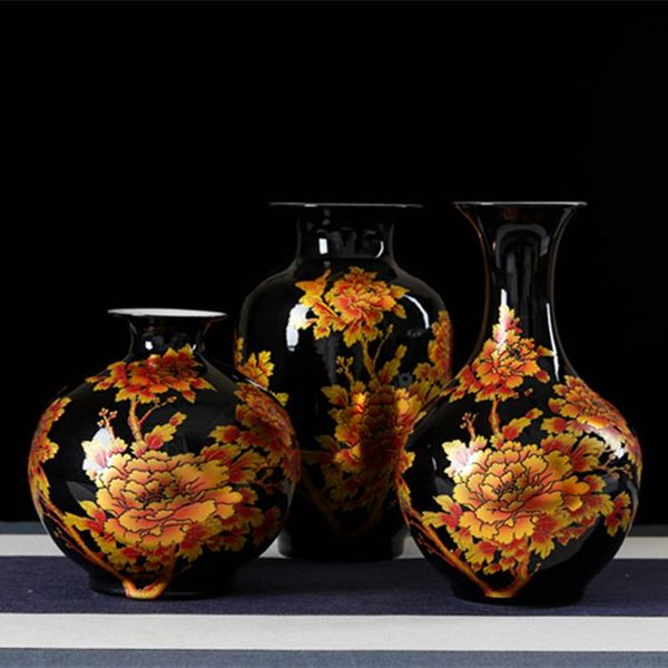 new chinese style vase jingdezhen black porcelain crystal glaze flower vase home decor handmade shining famille rose vases
new chinese style vase jingdezhen black porcelain crystal glaze flower vase home decor handmade shining famille rose vases