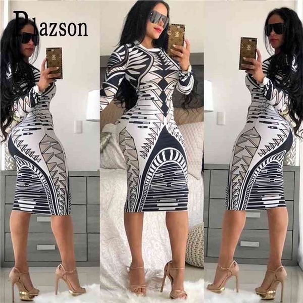 summer print novelty bandage bodycon dres long sleeve knee-length casual elegant slim midi party es vestidos 210623, Black;gray
summer print novelty bandage bodycon dres long sleeve knee-length casual elegant slim midi party es vestidos 210623, Black;gray
