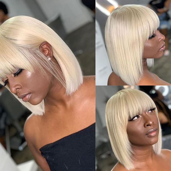 613 honey blonde bob wig with bangs 150% density straight short brazilian human hair non lace front wig for black womenfactory direct
613 honey blonde bob wig with bangs 150% density straight short brazilian human hair non lace front wig for black womenfactory direct