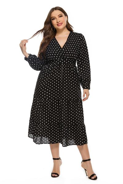 casual dresses donsignet women dress 2021 real s autumn and winter fashion loose plus size women's v-neck long sleeve polka dot, Black;gray
casual dresses donsignet women dress 2021 real s autumn and winter fashion loose plus size women's v-neck long sleeve polka dot, Black;gray