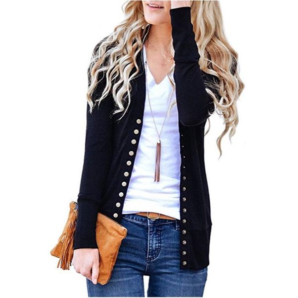 women's sweaters solid v-neck thin slim cardigan buttons knitting women patchwork long sleeves female cardigans, White;black
women's sweaters solid v-neck thin slim cardigan buttons knitting women patchwork long sleeves female cardigans, White;black