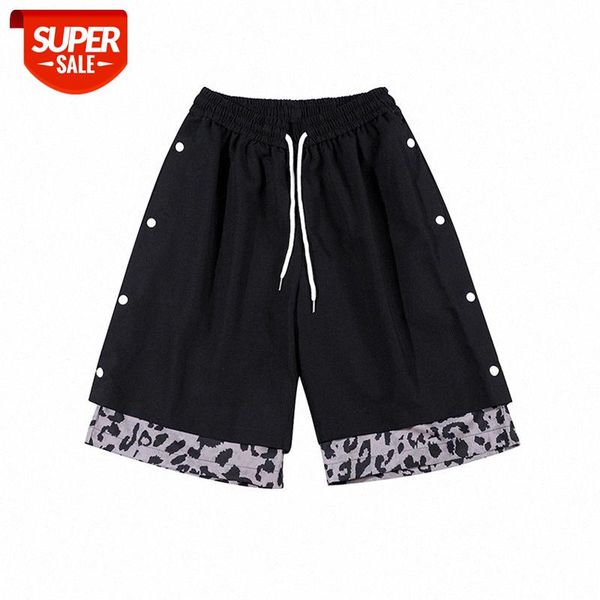 side breasted leopard print fake two-piece splicing shorts male hip-hop sports loose five-point pants #yp5z, Black
side breasted leopard print fake two-piece splicing shorts male hip-hop sports loose five-point pants #yp5z, Black