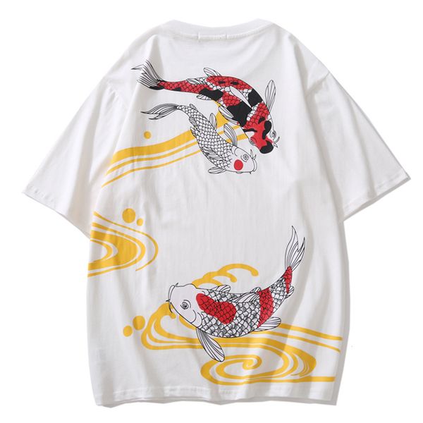 aelfric 2021 new eden japanese style koi printed hip hop short sleeve t-shirts men casual streetwear summer tshirts cotton tees fe2u, White;black
aelfric 2021 new eden japanese style koi printed hip hop short sleeve t-shirts men casual streetwear summer tshirts cotton tees fe2u, White;black