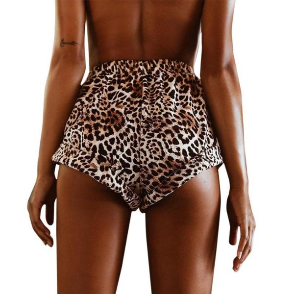 women's shorts women summer casual leopard print elastic waist middle femme straight fashion, White;black
women's shorts women summer casual leopard print elastic waist middle femme straight fashion, White;black