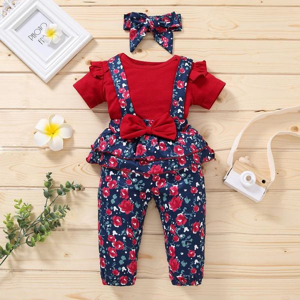 clothing sets girls clothes toddler baby conjuntos de menina solid romper bodysuit floral print suspender pants set outfits children's, White
clothing sets girls clothes toddler baby conjuntos de menina solid romper bodysuit floral print suspender pants set outfits children's, White