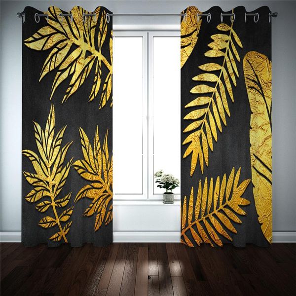 curtain & drapes curtains decoration european 3d for living room blackout golden leaves on black background
curtain & drapes curtains decoration european 3d for living room blackout golden leaves on black background