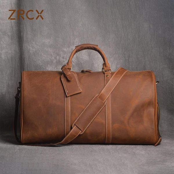 zrcx vintage men's travel bag geunine leather large capacity single shoulder messenger for 15 inch lapwith shoe bag
zrcx vintage men's travel bag geunine leather large capacity single shoulder messenger for 15 inch lapwith shoe bag