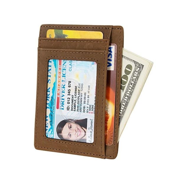 card holders men's and women's leather wallet with rfid lock, wallet, front pocket simple, tight, medium 739-60, Brown;gray
card holders men's and women's leather wallet with rfid lock, wallet, front pocket simple, tight, medium 739-60, Brown;gray