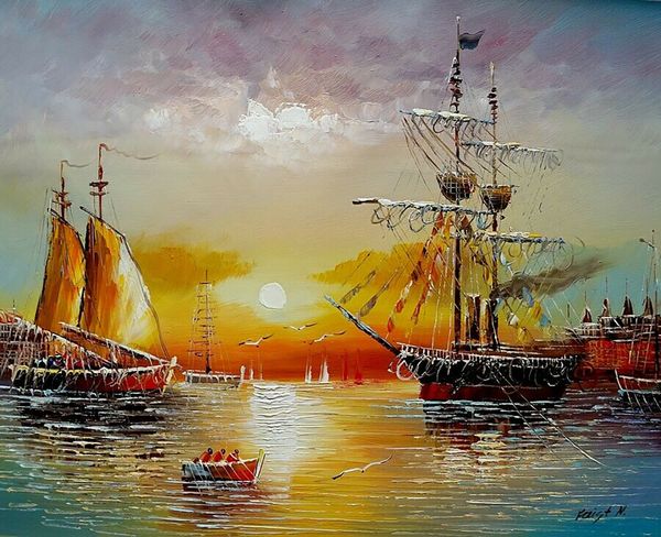 sailing ships in harbour sea sunset home decor handcrafts /hd print oil painting on canvas wall art canvas picture 210303
sailing ships in harbour sea sunset home decor handcrafts /hd print oil painting on canvas wall art canvas picture 210303