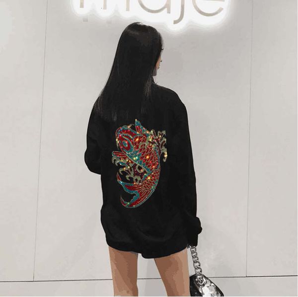 2021 loose design women sweatshirts new diamond stone casual hoodies femme x8m7, Black
2021 loose design women sweatshirts new diamond stone casual hoodies femme x8m7, Black