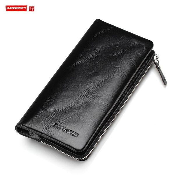 soft leather men's wallet casual card holder long wallets clutch leather zipper coin purses vintage, Red;black
soft leather men's wallet casual card holder long wallets clutch leather zipper coin purses vintage, Red;black