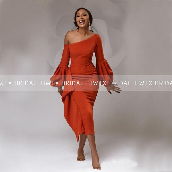 party dresses long sleeves mermaid prom off the shoulder tea length african women formal gown robes de cocktail customize, White;black
party dresses long sleeves mermaid prom off the shoulder tea length african women formal gown robes de cocktail customize, White;black