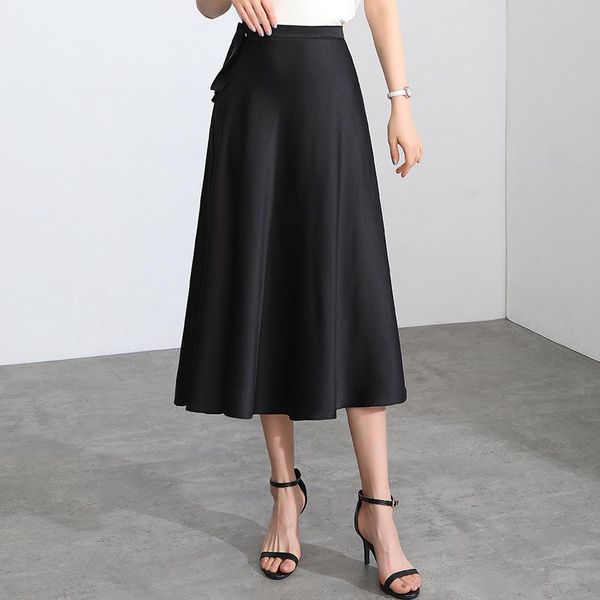 skirts summer women skirt a-line lace up solid color elegant fashion long female vestido 2021 casual office lady c2518, Black
skirts summer women skirt a-line lace up solid color elegant fashion long female vestido 2021 casual office lady c2518, Black