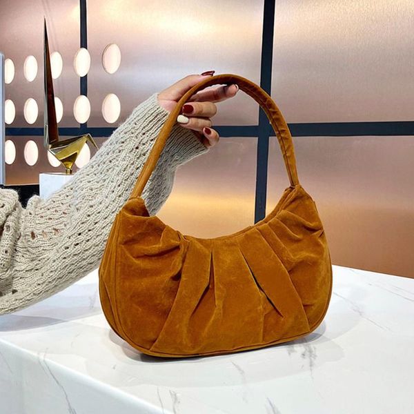 evening bags female vintage pleated solid color shoulder bag scrub crescent underarm women casual large capacity hobos handbags
evening bags female vintage pleated solid color shoulder bag scrub crescent underarm women casual large capacity hobos handbags