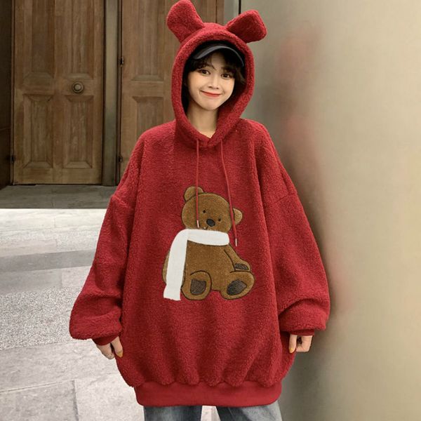 2021 new deeptown kawaii hoodie inverno quente moda hoodies urso impresso manga longa pulver solto bonito bordado moletom feminino 24lq, Black
2021 new deeptown kawaii hoodie inverno quente moda hoodies urso impresso manga longa pulver solto bonito bordado moletom feminino 24lq, Black