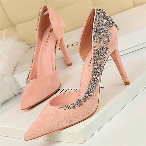 party heels suede shallow mouth pointed water diamond wedding shoes bride 2020 fashion dress shoes women high heels, Black
party heels suede shallow mouth pointed water diamond wedding shoes bride 2020 fashion dress shoes women high heels, Black