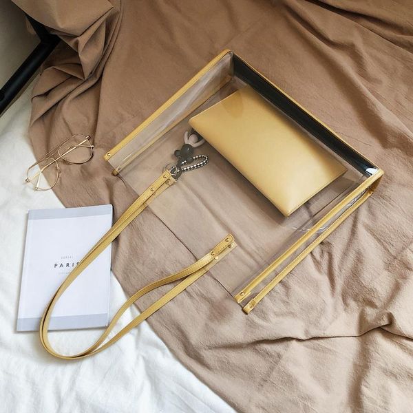 evening bags summer transparent large bag female 2021 fashion korean style all-match capacity shoulder gel
evening bags summer transparent large bag female 2021 fashion korean style all-match capacity shoulder gel