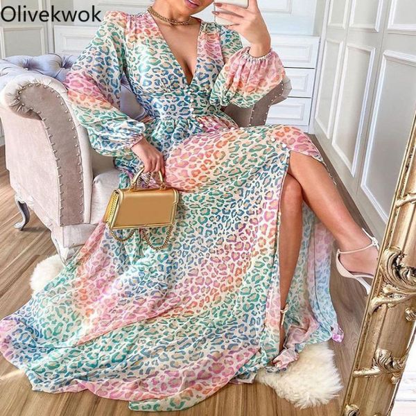 casual dresses olivekwok 2021 fashion printing leopard v-neck long sleeve autumn floor-length split, Black;gray
casual dresses olivekwok 2021 fashion printing leopard v-neck long sleeve autumn floor-length split, Black;gray