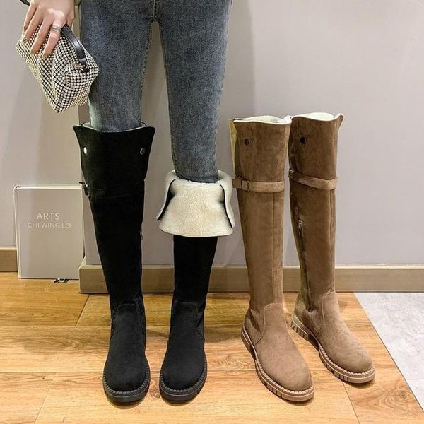 boots women's high winter warm plush over the knee thigh booties 2021 riding womans shoes, Black
boots women's high winter warm plush over the knee thigh booties 2021 riding womans shoes, Black