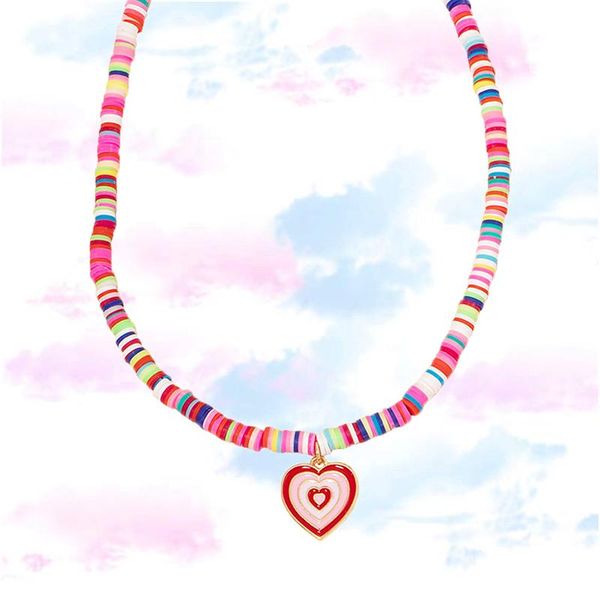 pendant necklaces 90s aesthetic rainbow soft pottery pink heart necklace for women vintage nostalgic bohemian charms y2k jewelry gift, Silver
pendant necklaces 90s aesthetic rainbow soft pottery pink heart necklace for women vintage nostalgic bohemian charms y2k jewelry gift, Silver